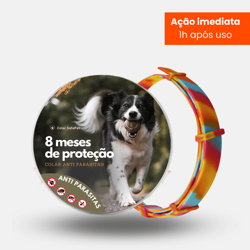 Colar Anti Pulgas e Carrapatos Para Seu Pet