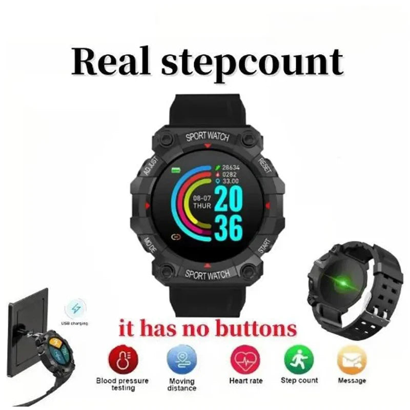Smartwatch Bluetooth para homens e mulheres, pulseira de fitness, pulseira inteligente, tela sensível ao toque, esportes, iOS, Android, IP68, 2024/25