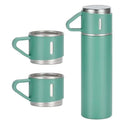 Garrafa Térmica Café Chá a Vácuo Inox Com 3 Xícaras Vacuum Flask Set 500ml Várias Cores Embalagem Presente