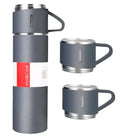 Garrafa Térmica Café Chá a Vácuo Inox Com 3 Xícaras Vacuum Flask Set 500ml Várias Cores Embalagem Presente