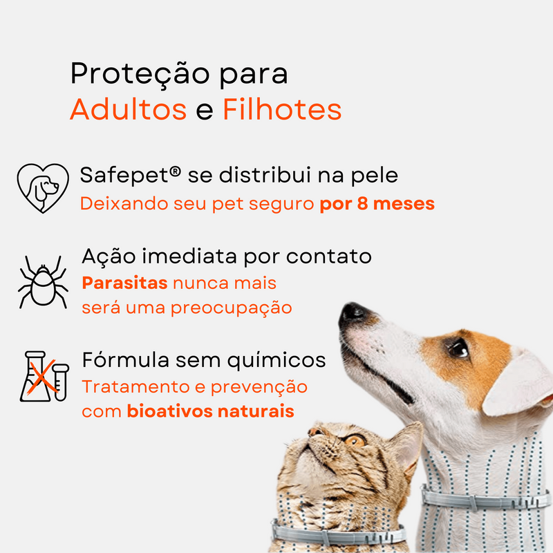 Colar Anti Pulgas e Carrapatos Para Seu Pet