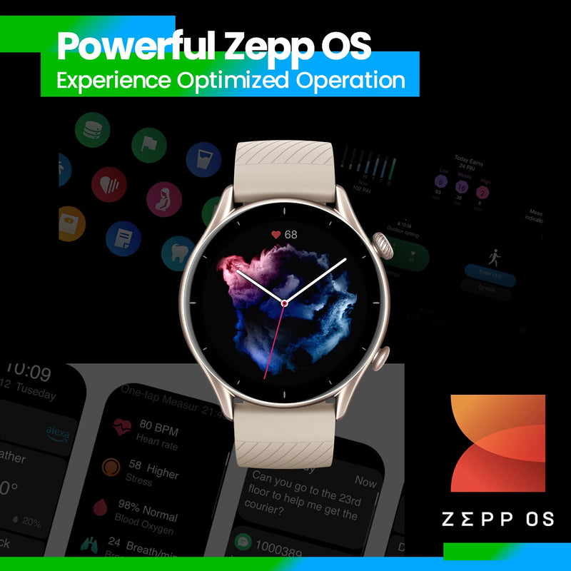 Relógio amazfit gtr 3 gtr3 GTR-3 Versão global - smartwatch 46mm zepp os alexa relógio inteligente gps embutido mais de 150 impressionantes modos esportivos