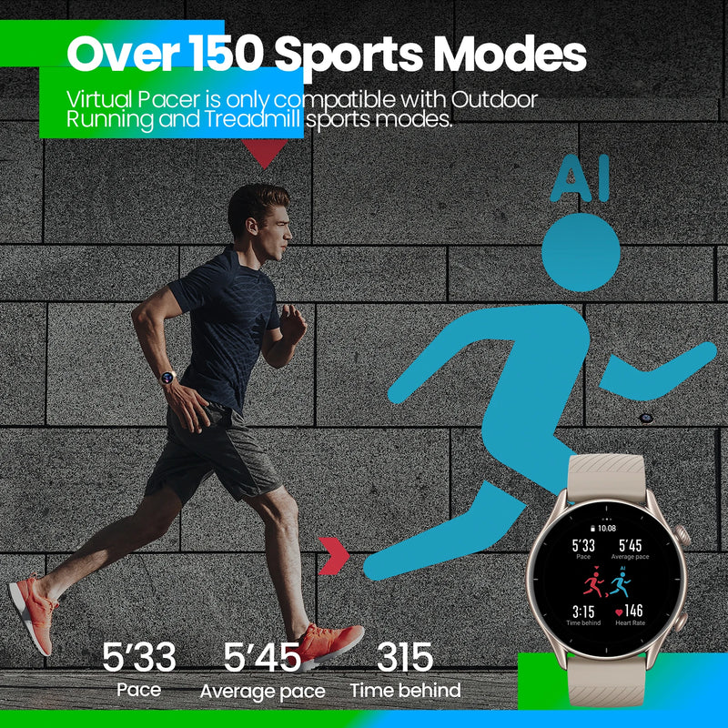 Relógio amazfit gtr 3 gtr3 GTR-3 Versão global - smartwatch 46mm zepp os alexa relógio inteligente gps embutido mais de 150 impressionantes modos esportivos