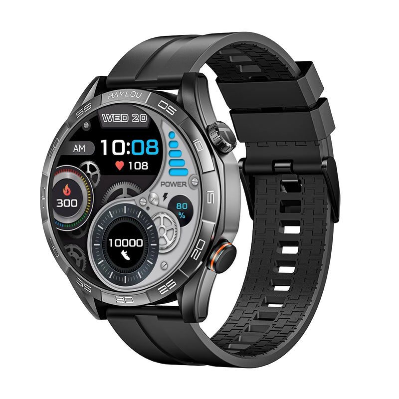 Relógio HAYLOU Solar 5 Com Chamada por Voz Smartwatch 1.58'' AMOLED Display 60Hz Smart Watch 24H Monitoramento de Saúde Smartwatch Esportivo para Homens