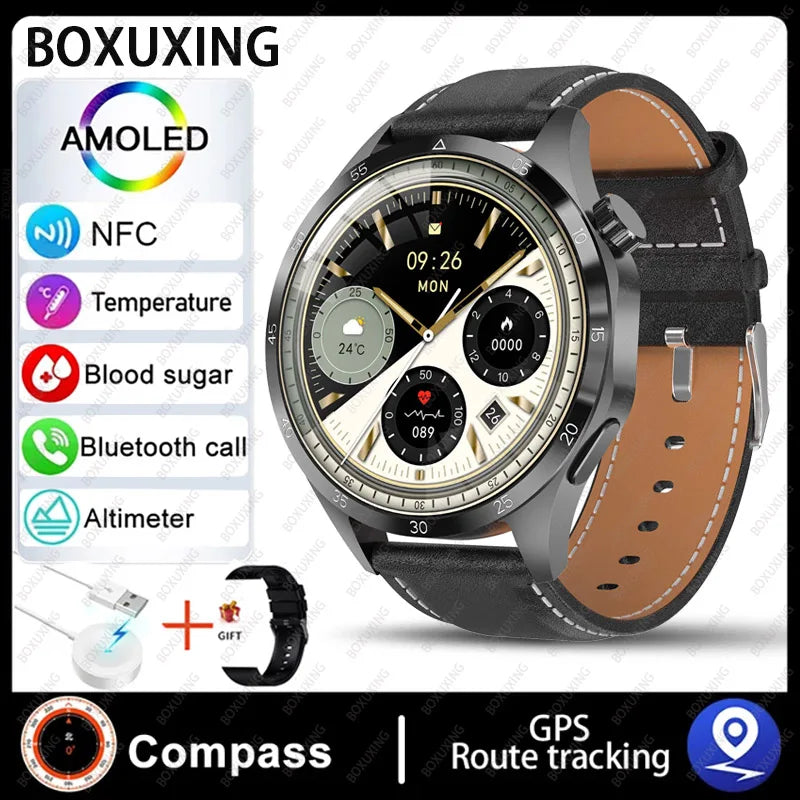 Relógio Super Inteligente da Huawei-GT4Pro Smartwatch para homens, tela HD AMOLED, chamada Bluetooth, monitoramento de saúde NFC, smartwatch, 4 Pro, novo, 2024/2025