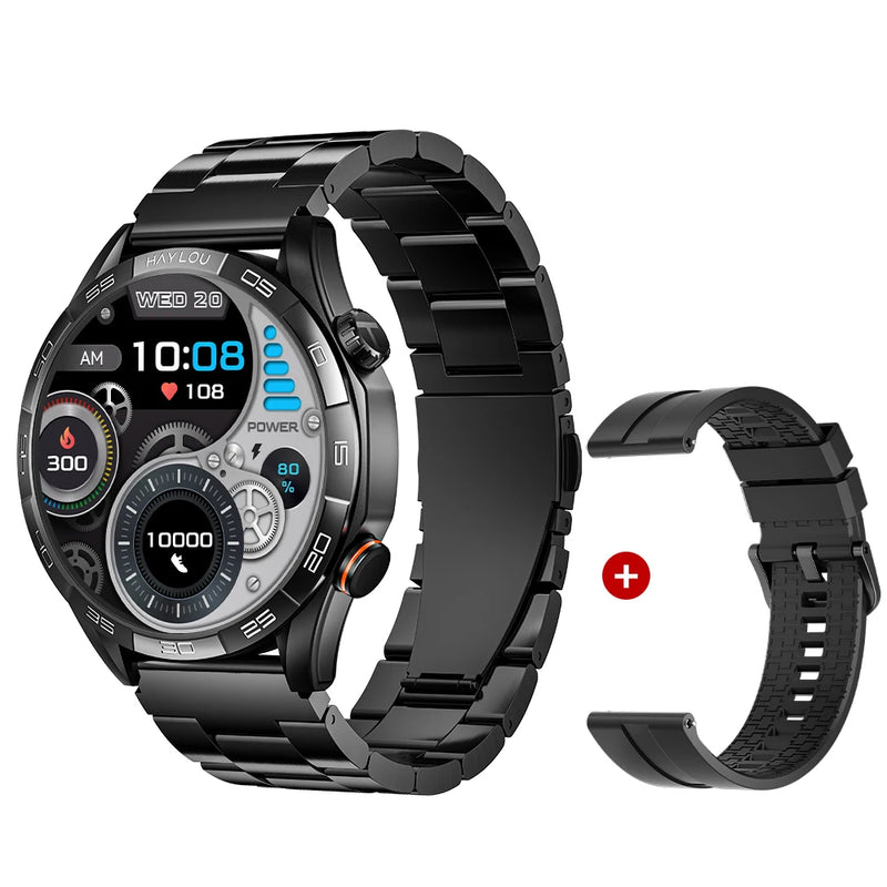 Relógio HAYLOU Solar 5 Com Chamada por Voz Smartwatch 1.58'' AMOLED Display 60Hz Smart Watch 24H Monitoramento de Saúde Smartwatch Esportivo para Homens