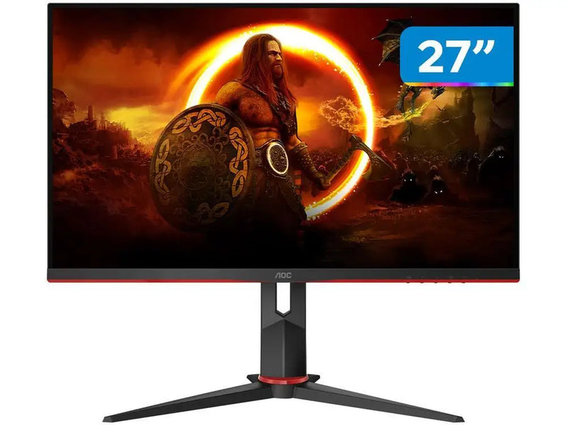 Monitor Gamer AOC 27" Full HD 165Hz 1ms HDMI 27G2S/BK com Ajuste de Altura