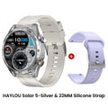Relógio HAYLOU Solar 5 Com Chamada por Voz Smartwatch 1.58'' AMOLED Display 60Hz Smart Watch 24H Monitoramento de Saúde Smartwatch Esportivo para Homens