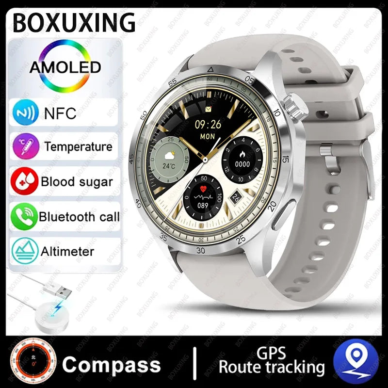 Relógio Super Inteligente da Huawei-GT4Pro Smartwatch para homens, tela HD AMOLED, chamada Bluetooth, monitoramento de saúde NFC, smartwatch, 4 Pro, novo, 2024/2025