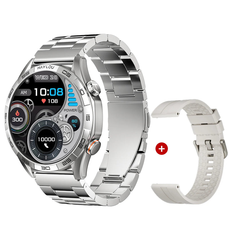 Relógio HAYLOU Solar 5 Com Chamada por Voz Smartwatch 1.58'' AMOLED Display 60Hz Smart Watch 24H Monitoramento de Saúde Smartwatch Esportivo para Homens