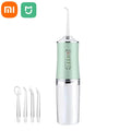 Irrigador Oral Portátil da Xiaomi Electric Dental Água Flosser, Aspersor de Cama, Jet Toothpick, Máquina De Lavar Boca, 4 Bicos