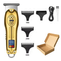 Máquina de cortar cabelo e barba Kemei KM-2628 KM-678 KM-2024/2025 kit profissional, elétrica recarregável, barbeador aparador de cabelo kit masculino