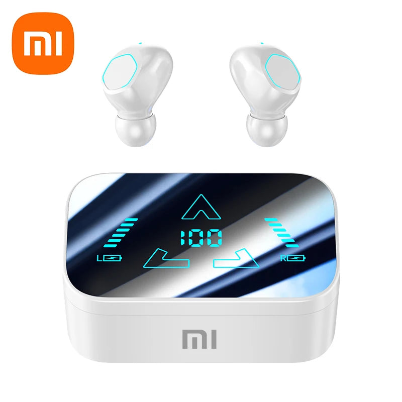 Xiaomi M48 Fone de ouvido sem fio Bluetooth com cancelamento de ruído LED Fone de ouvido com microfone Fones de ouvido sem fio Bluetooth