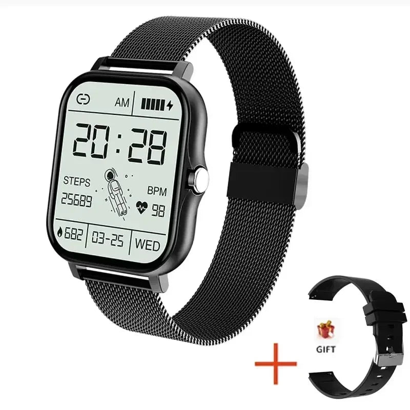 Relógiio de luxo Xiaomi Smart  Full Watch For Men Women Gift Full Touch Screen Sports Fitness Watches Bluetooth Calls Digital Smartwatch Wristwatch