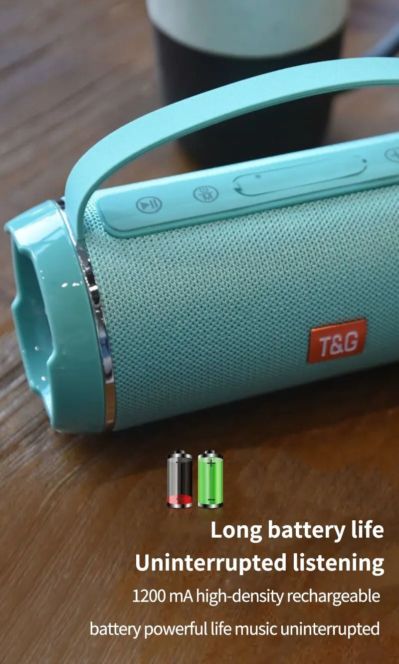 Caixa de som portátil poderosa sem fio dos oradores de tg116c bluetooth alto-falante ao ar livre subwoofer music center boom com rádio