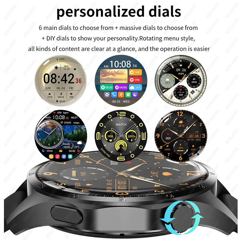 Relógio Super Inteligente da Huawei-GT4Pro Smartwatch para homens, tela HD AMOLED, chamada Bluetooth, monitoramento de saúde NFC, smartwatch, 4 Pro, novo, 2024/2025