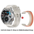 Relógio HAYLOU Solar 5 Com Chamada por Voz Smartwatch 1.58'' AMOLED Display 60Hz Smart Watch 24H Monitoramento de Saúde Smartwatch Esportivo para Homens