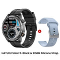 Relógio HAYLOU Solar 5 Com Chamada por Voz Smartwatch 1.58'' AMOLED Display 60Hz Smart Watch 24H Monitoramento de Saúde Smartwatch Esportivo para Homens
