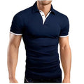 Novas Camisas Polo Para Homens Exigentes, Gola Oca Manga Curta Polo Camisa Respirável Negócios Moda T-Shirt Masculino Marca Roupas