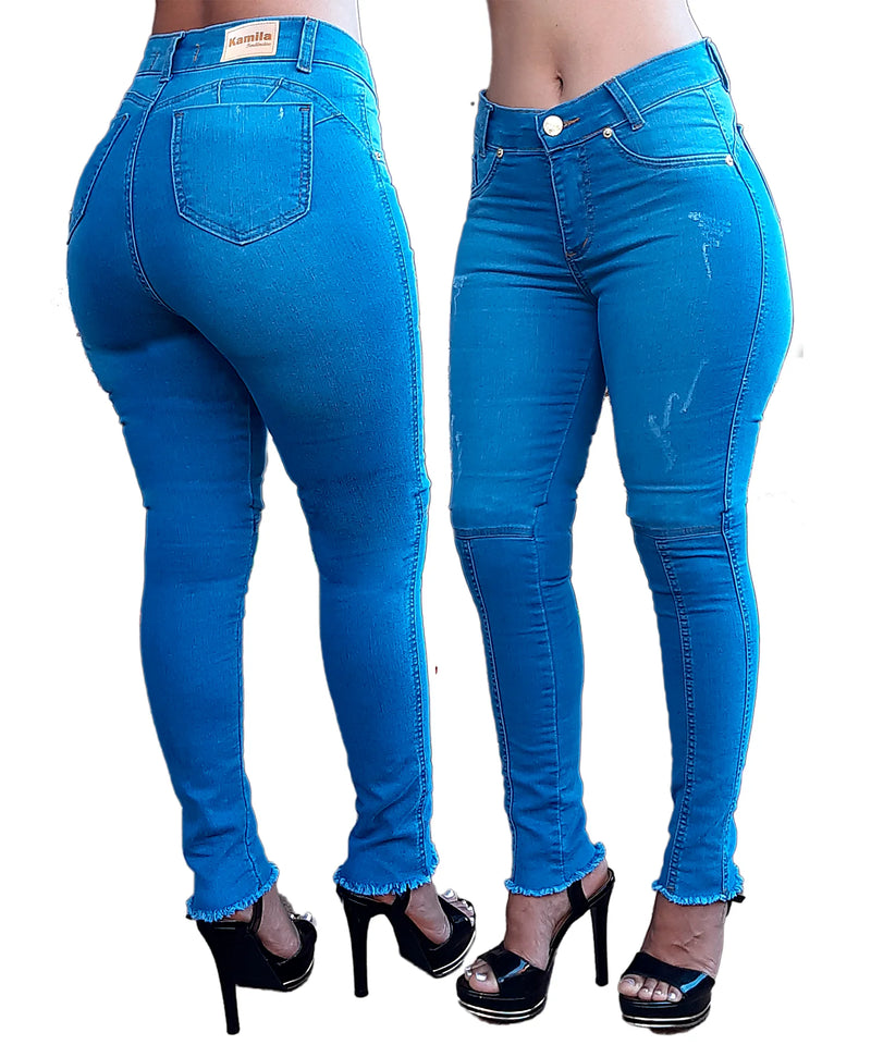 High Waist Shaper Women Jeans with Lycra (Elastane) Wholesale