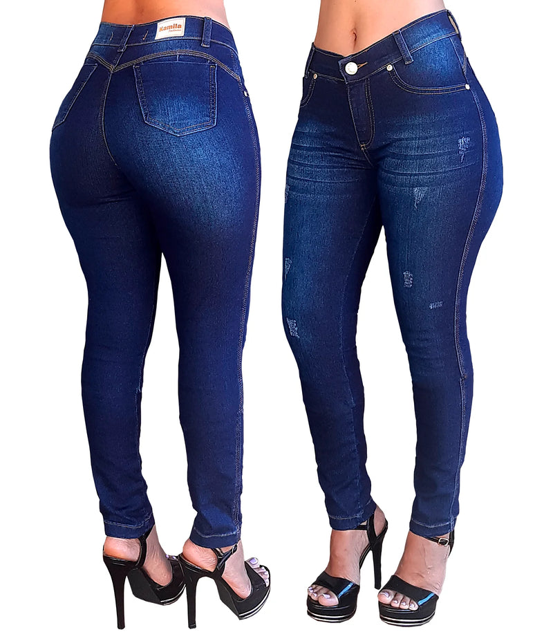 High Waist Shaper Women Jeans with Lycra (Elastane) Wholesale